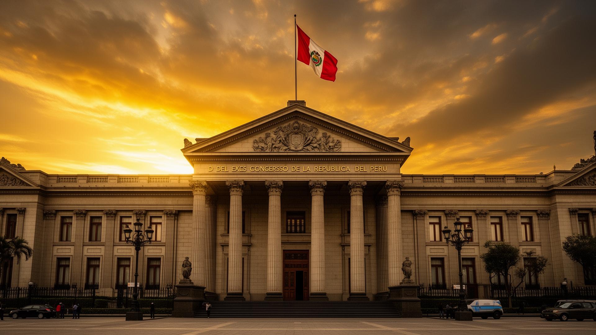 Fachada del Congreso de la República del Perú